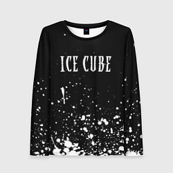 Лонгслив женский Ice Cube - брызги краски, цвет: 3D-принт