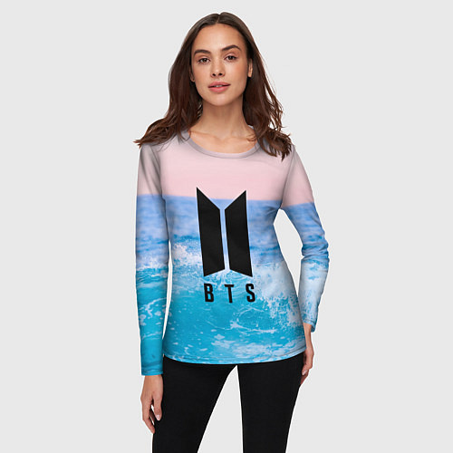 Женский лонгслив BTS Sea / 3D-принт – фото 3