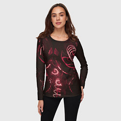 Лонгслив женский Неоновые тусклые фонари, цвет: 3D-принт — фото 2