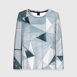 Женский лонгслив Множество треугольников - Абстрактная броня