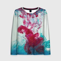 Лонгслив женский Абстрактный красочный дым, цвет: 3D-принт