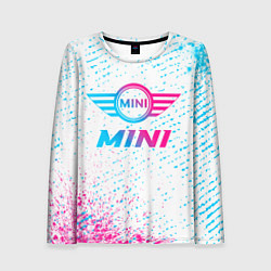 Лонгслив женский Mini neon gradient style, цвет: 3D-принт