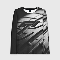 Лонгслив женский Formula 1 - dark theme, цвет: 3D-принт