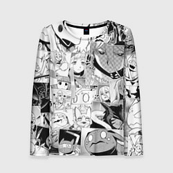Женский лонгслив Да я паук и что с того pattern