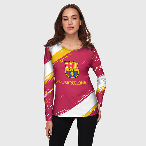 Женский лонгслив Barcelona Краска / 3D-принт – фото 3