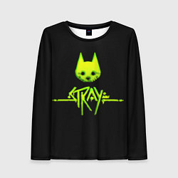 Лонгслив женский Stray green neon, цвет: 3D-принт