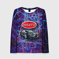 Лонгслив женский Bugatti - Italy - мечта автомобилиста, цвет: 3D-принт