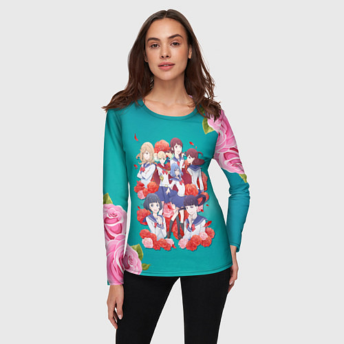 Женский лонгслив Девушка из оперы / 3D-принт – фото 3