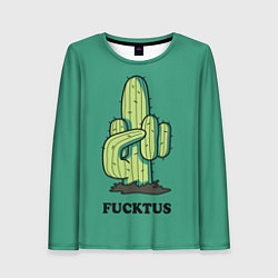 Лонгслив женский Fucktus cactus, цвет: 3D-принт