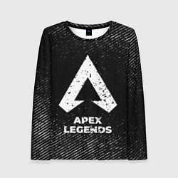 Лонгслив женский Apex Legends с потертостями на темном фоне, цвет: 3D-принт