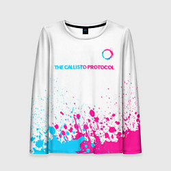 Лонгслив женский The Callisto Protocol neon gradient style: символ, цвет: 3D-принт