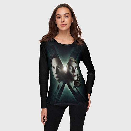 Женский лонгслив X - Files / 3D-принт – фото 3