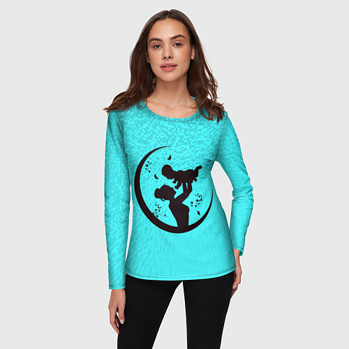 Женский лонгслив Дитя с мамой / 3D-принт – фото 3