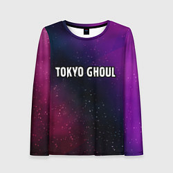 Лонгслив женский Tokyo Ghoul gradient space, цвет: 3D-принт