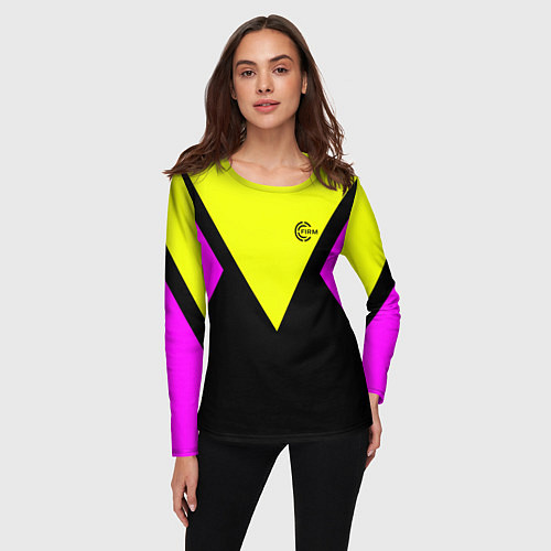 Женский лонгслив FIRM прямиком из восьмидесятых / 3D-принт – фото 3