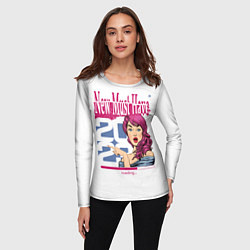 Лонгслив женский New Must Have 2023 - 3, цвет: 3D-принт — фото 2