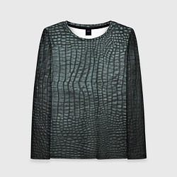Женский лонгслив Кожа крокодила - fashion