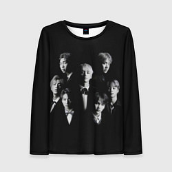 Лонгслив женский BTS BLACK, цвет: 3D-принт