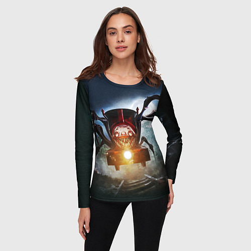 Женский лонгслив Charles choo choo / 3D-принт – фото 3