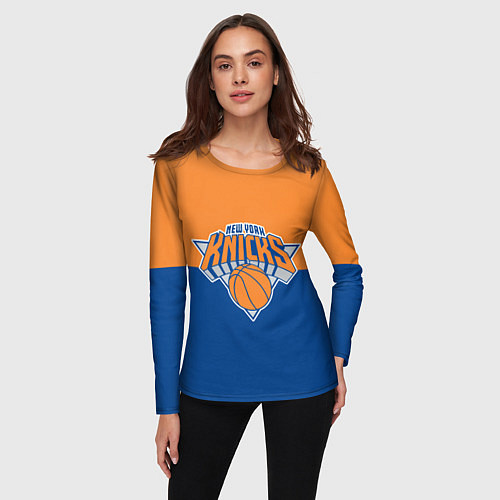 Женский лонгслив Нью-Йорк Никс НБА / 3D-принт – фото 3