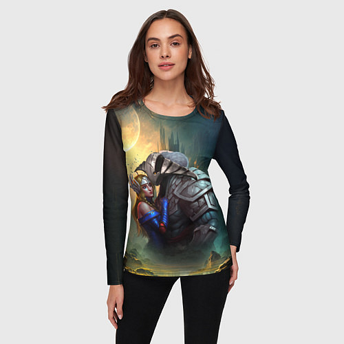 Женский лонгслив Sven and Crystal Maiden / 3D-принт – фото 3