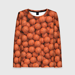Лонгслив женский Баскетбольные мячи, цвет: 3D-принт
