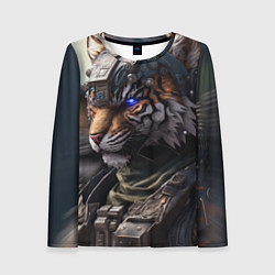 Лонгслив женский Battle Tiger, цвет: 3D-принт