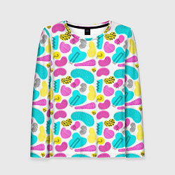 Лонгслив женский Geometric pattern, цвет: 3D-принт