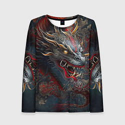 Лонгслив женский Дракон Irezumi, цвет: 3D-принт