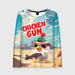 Лонгслив женский Chicken Gun, цвет: 3D-принт