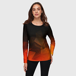 Лонгслив женский Абстрактное пламя, цвет: 3D-принт — фото 2