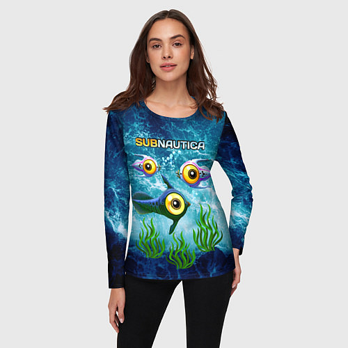 Женский лонгслив Subnautica / 3D-принт – фото 3