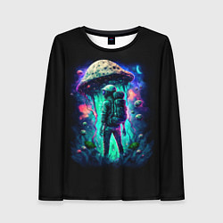 Лонгслив женский Подводный мир и человек с рюкзаком, цвет: 3D-принт