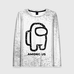 Женский лонгслив Among Us с потертостями на светлом фоне
