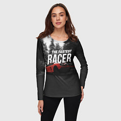 Лонгслив женский The fastest racer, цвет: 3D-принт — фото 2