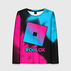 Лонгслив женский Roblox - neon gradient, цвет: 3D-принт