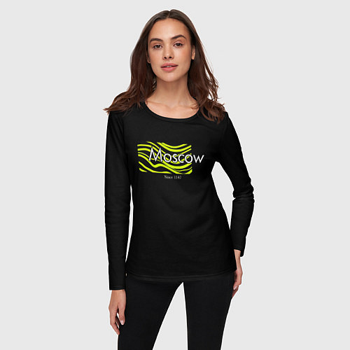 Женский лонгслив Moscow since 1147 / 3D-принт – фото 3