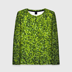Лонгслив женский Зеленая травка, цвет: 3D-принт
