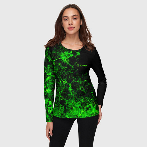 Женский лонгслив Toyota sign / 3D-принт – фото 3