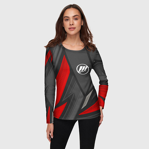 Женский лонгслив Lifan sports racing / 3D-принт – фото 3