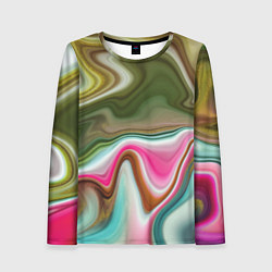 Женский лонгслив Color waves