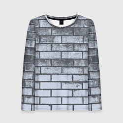 Женский лонгслив Grey wall