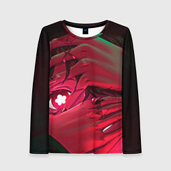 Лонгслив женский Ху Тао смотрит - Геншин, цвет: 3D-принт