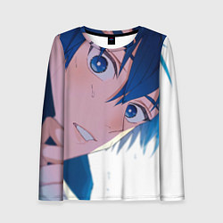 Лонгслив женский Синяя тюрьма: Блю Лок, цвет: 3D-принт