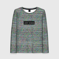 Лонгслив женский Lost signal, цвет: 3D-принт