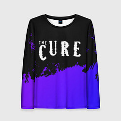 Женский лонгслив The Cure purple grunge