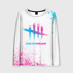 Лонгслив женский Dead by Daylight neon gradient style, цвет: 3D-принт