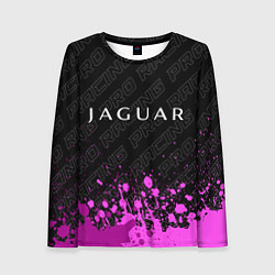 Лонгслив женский Jaguar pro racing: символ сверху, цвет: 3D-принт