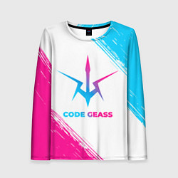 Лонгслив женский Code Geass neon gradient style, цвет: 3D-принт