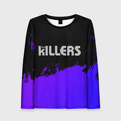 Женский лонгслив The Killers purple grunge